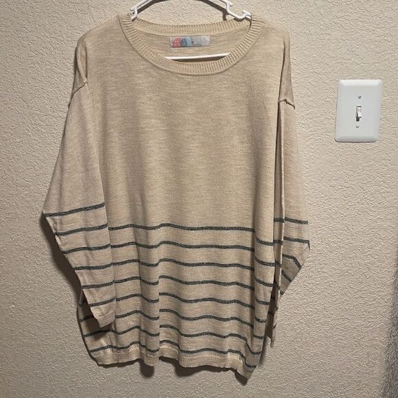 Free People Beach Dana Point Striped SWEATER ONLY, Size Extra Small - Picture 10 of 10